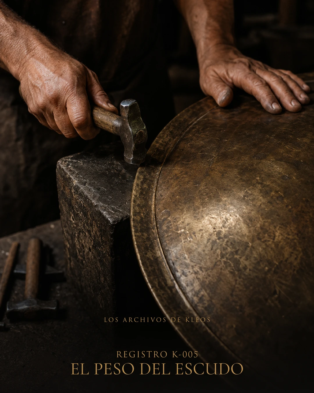 Visual cover of record K-005, The Weight of the Shield.